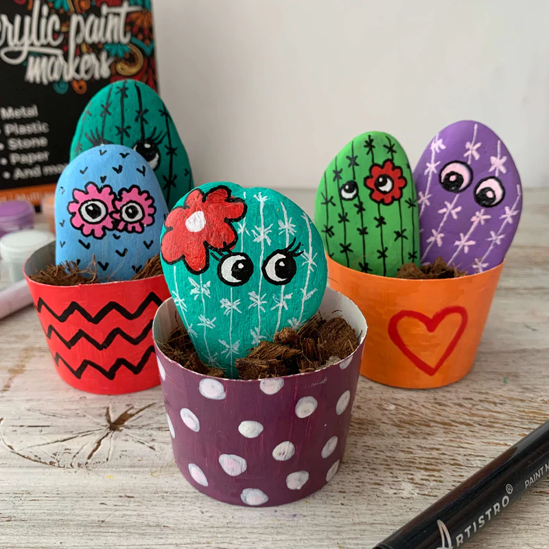 Rock Painting for Preschoolers Artsy Blossom