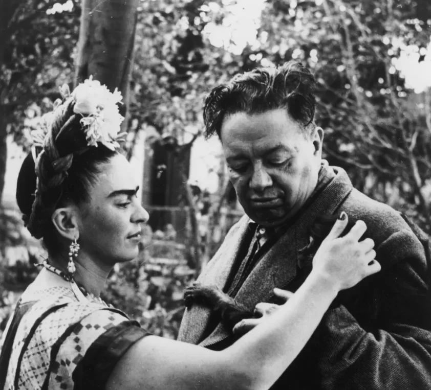 Fida Kahlo with her husband