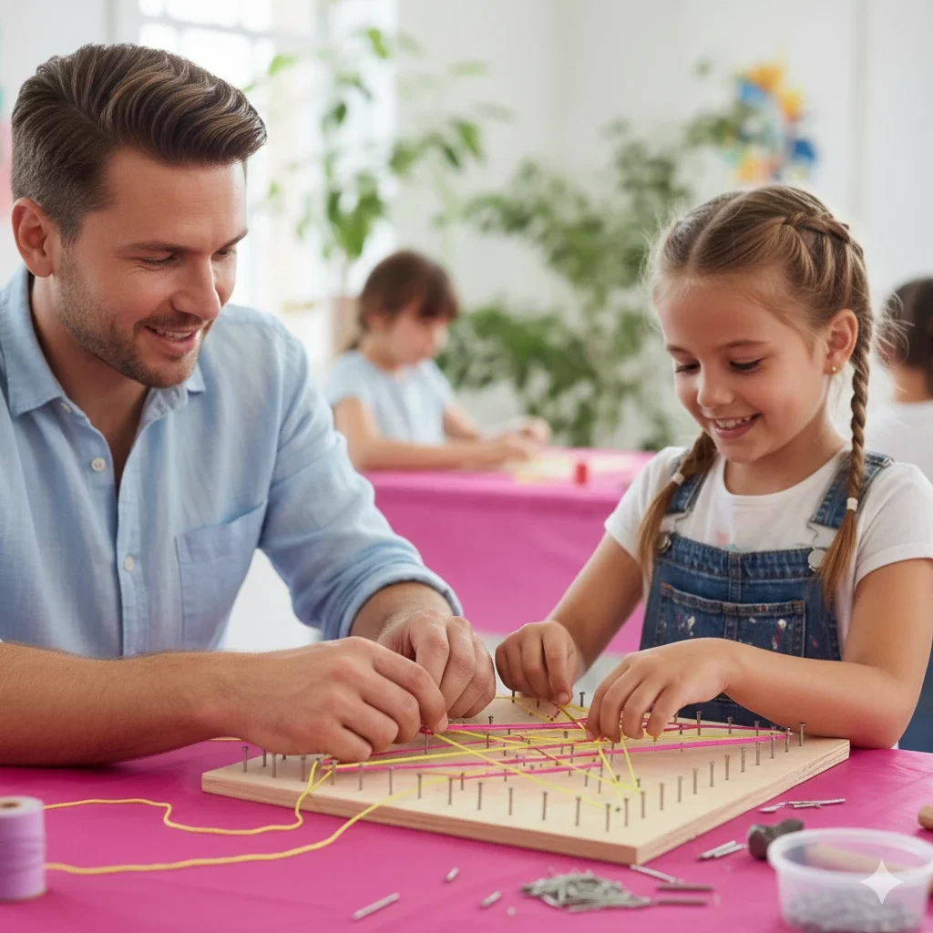 Daddy & Me String Art